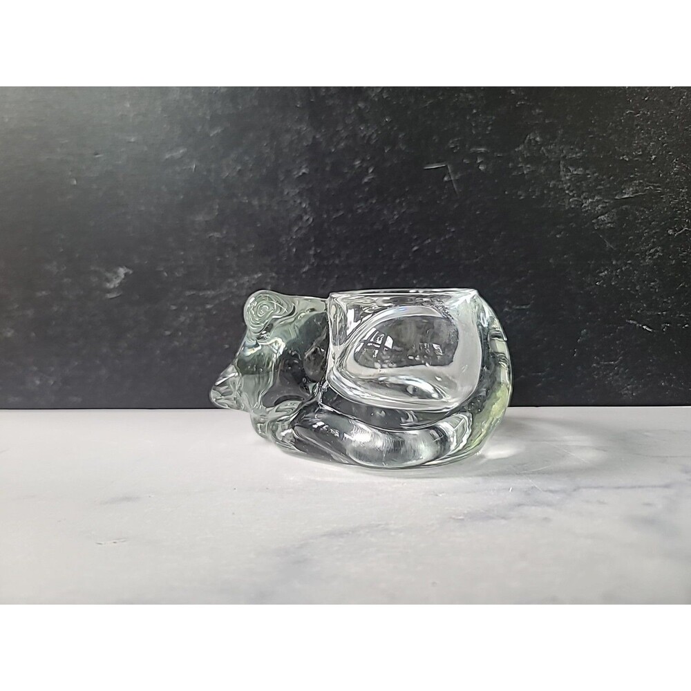 Indiana Glass Cat Votive Candleholder Vintage, READ Description